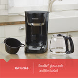 12-Cup* QuickTouch Programmable Coffeemaker, Black
