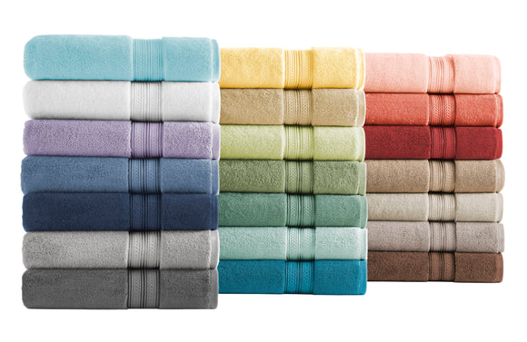 Thick and Plush Solid Cotton Bath Towel, Arctic White