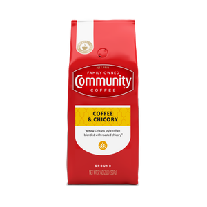 Coffee and Chicory Med-Dark Roast Ground 32 oz Gable Top