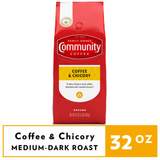 Coffee and Chicory Med-Dark Roast Ground 32 oz Gable Top